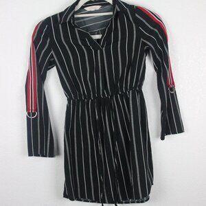 Hint of Blush, dress, girls S (7), black with white